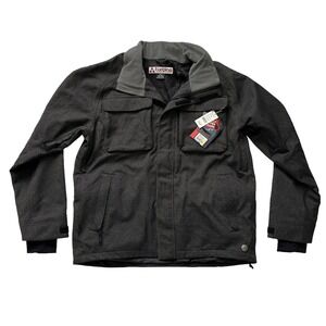 Turbine Boardwear Fulton Men's Gray/Black Snowboard Jacket Winter Coat XL NEW